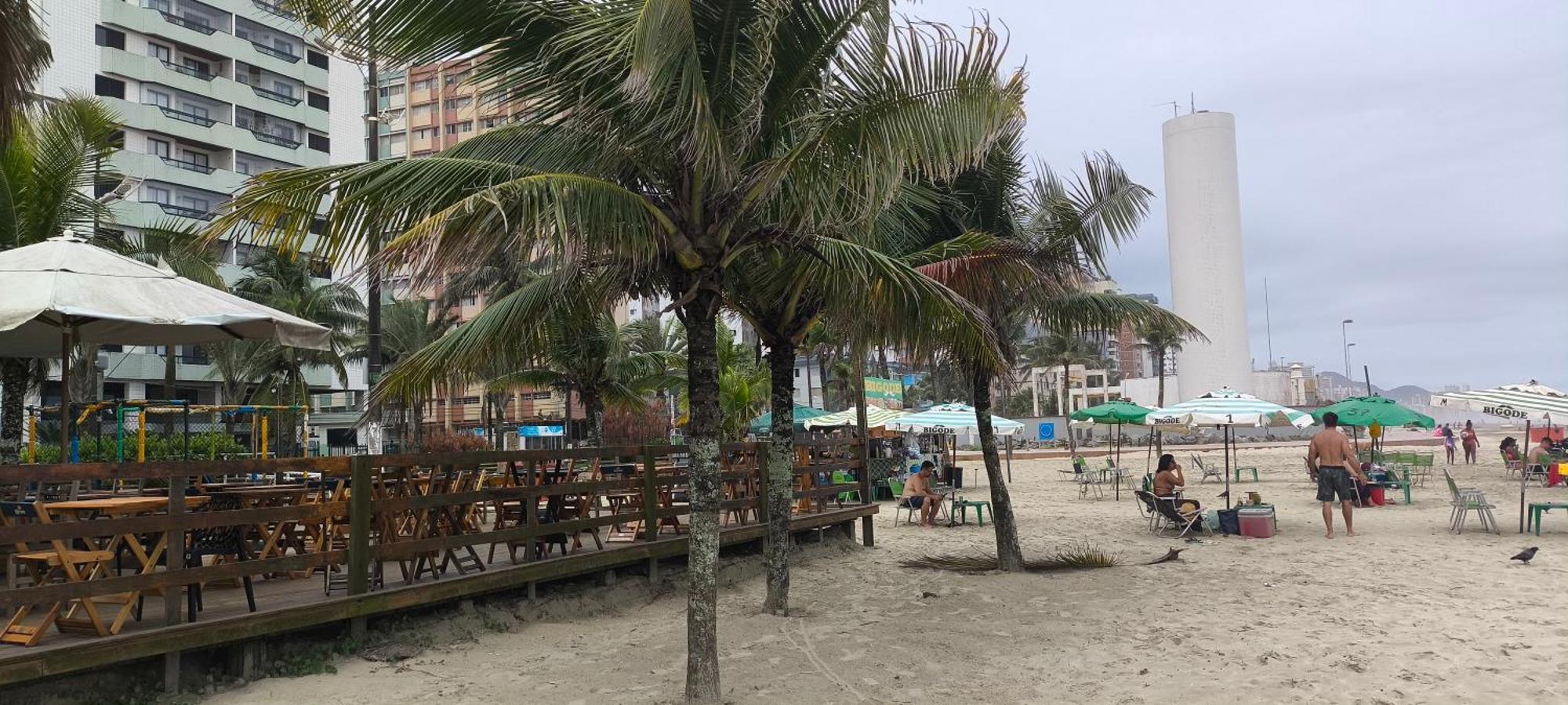 Apartamento Flat with the sea view Praia Grande  Exterior foto